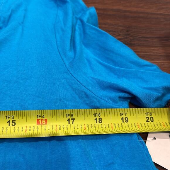 Rain NWT long Sleeve Top with front straps detail in a Royal Blue. - Picture 7 of 8